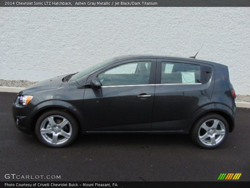 Ashen Gray Metallic / Jet Black/Dark Titanium 2014 Chevrolet Sonic LTZ Hatchback