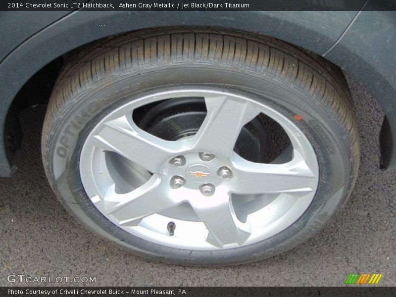 Ashen Gray Metallic / Jet Black/Dark Titanium 2014 Chevrolet Sonic LTZ Hatchback