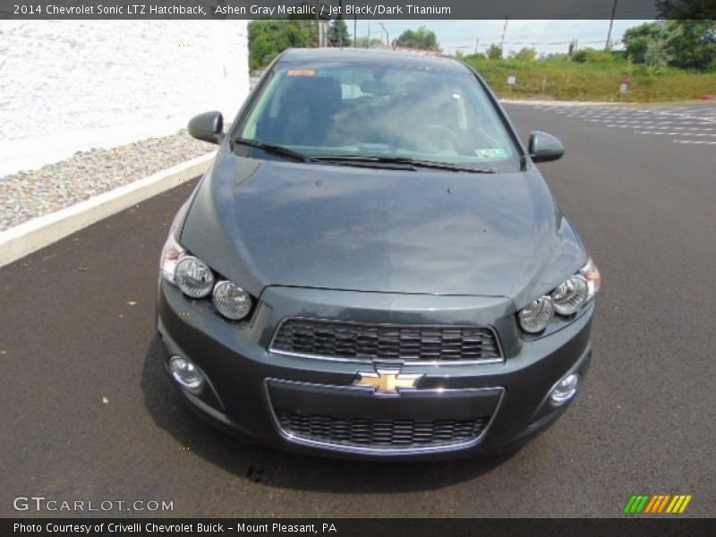 Ashen Gray Metallic / Jet Black/Dark Titanium 2014 Chevrolet Sonic LTZ Hatchback