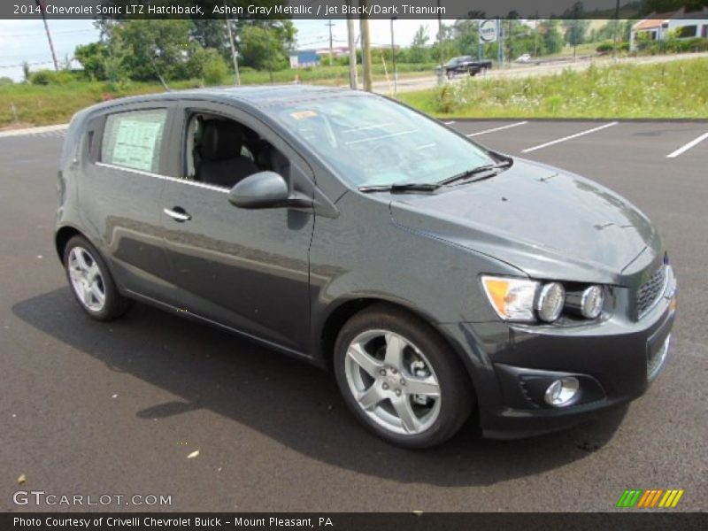 Ashen Gray Metallic / Jet Black/Dark Titanium 2014 Chevrolet Sonic LTZ Hatchback