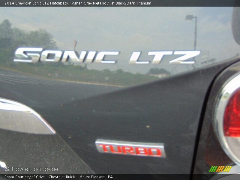 Ashen Gray Metallic / Jet Black/Dark Titanium 2014 Chevrolet Sonic LTZ Hatchback