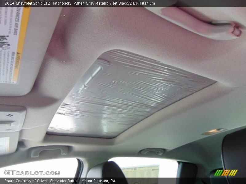 Ashen Gray Metallic / Jet Black/Dark Titanium 2014 Chevrolet Sonic LTZ Hatchback
