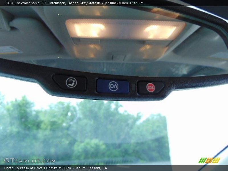 Ashen Gray Metallic / Jet Black/Dark Titanium 2014 Chevrolet Sonic LTZ Hatchback