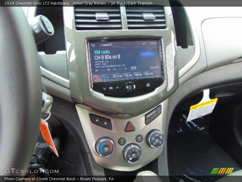 Ashen Gray Metallic / Jet Black/Dark Titanium 2014 Chevrolet Sonic LTZ Hatchback