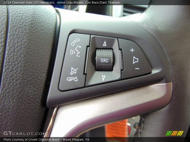 Ashen Gray Metallic / Jet Black/Dark Titanium 2014 Chevrolet Sonic LTZ Hatchback