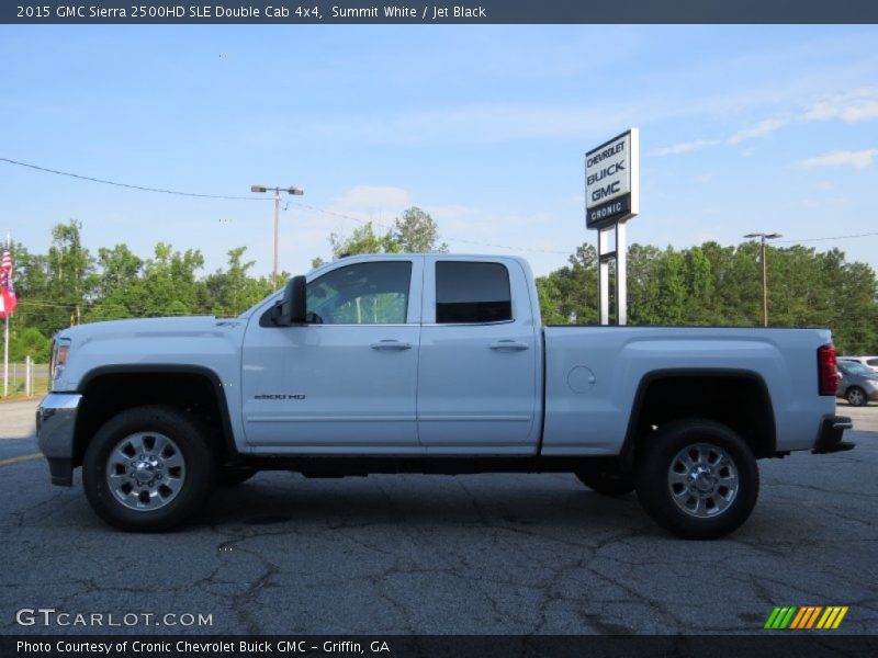 Summit White / Jet Black 2015 GMC Sierra 2500HD SLE Double Cab 4x4