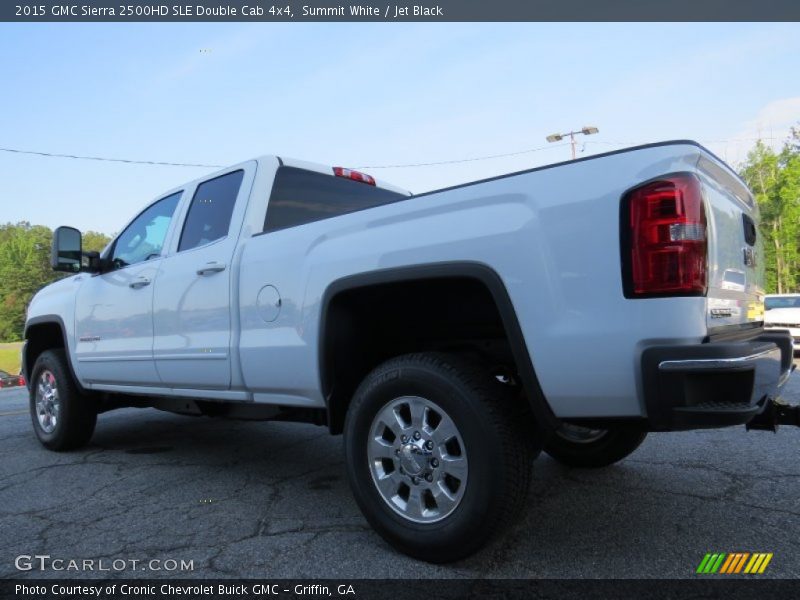 Summit White / Jet Black 2015 GMC Sierra 2500HD SLE Double Cab 4x4