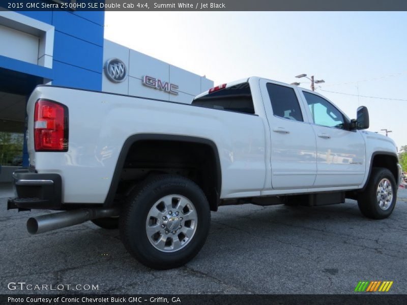 Summit White / Jet Black 2015 GMC Sierra 2500HD SLE Double Cab 4x4
