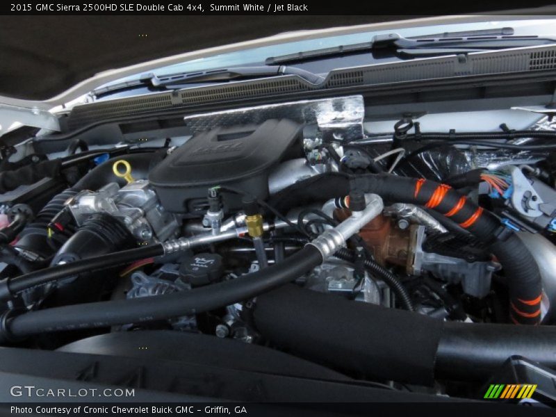 Summit White / Jet Black 2015 GMC Sierra 2500HD SLE Double Cab 4x4