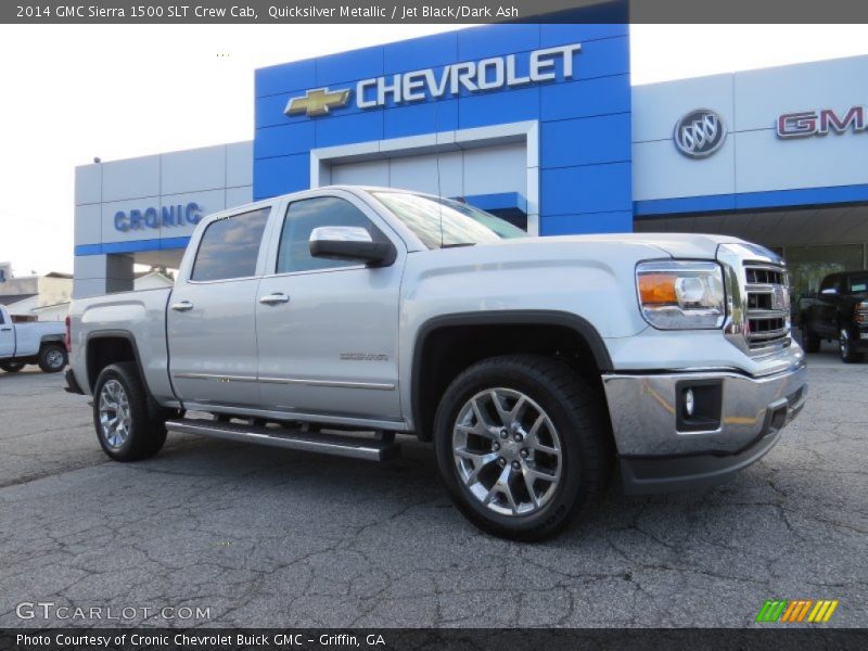 Quicksilver Metallic / Jet Black/Dark Ash 2014 GMC Sierra 1500 SLT Crew Cab