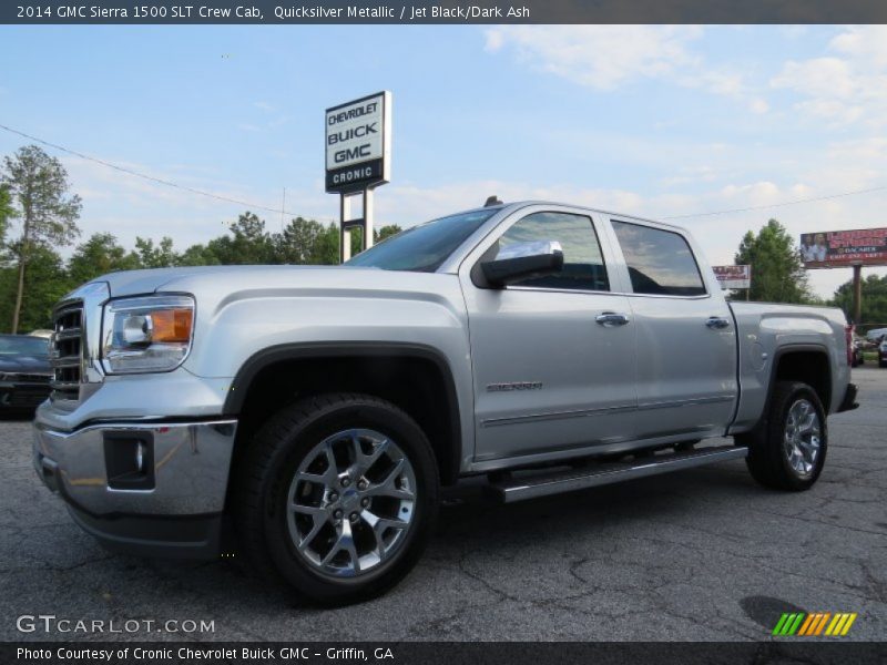 Quicksilver Metallic / Jet Black/Dark Ash 2014 GMC Sierra 1500 SLT Crew Cab
