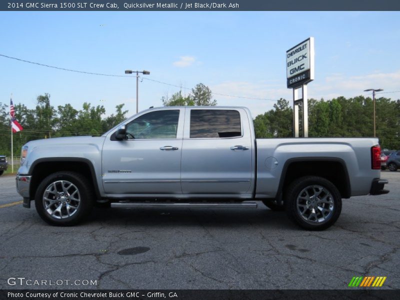 Quicksilver Metallic / Jet Black/Dark Ash 2014 GMC Sierra 1500 SLT Crew Cab