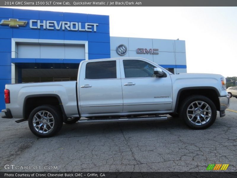 Quicksilver Metallic / Jet Black/Dark Ash 2014 GMC Sierra 1500 SLT Crew Cab