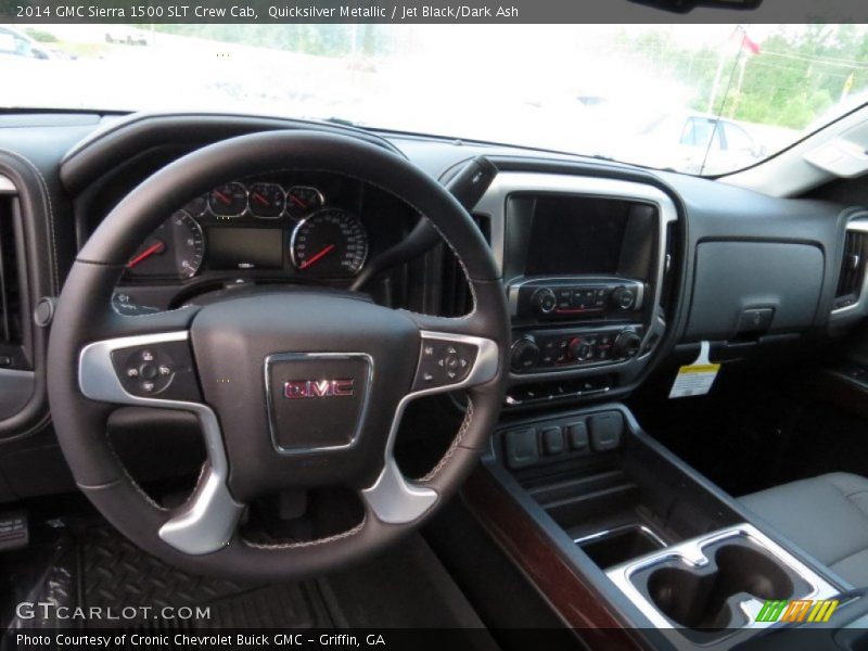 Quicksilver Metallic / Jet Black/Dark Ash 2014 GMC Sierra 1500 SLT Crew Cab