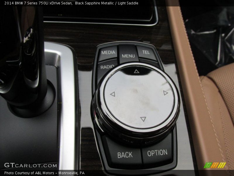Black Sapphire Metallic / Light Saddle 2014 BMW 7 Series 750Li xDrive Sedan