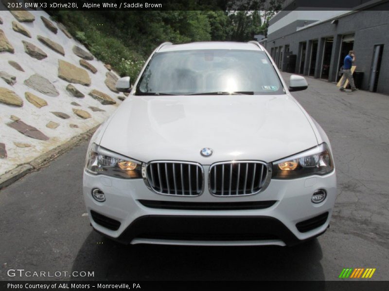 Alpine White / Saddle Brown 2015 BMW X3 xDrive28i