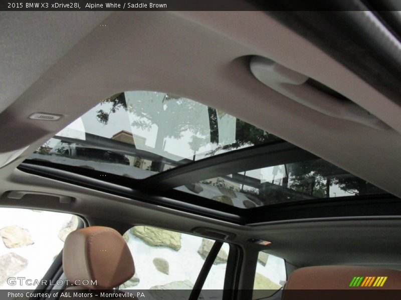 Alpine White / Saddle Brown 2015 BMW X3 xDrive28i