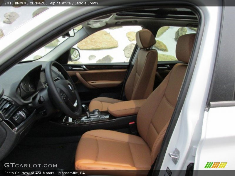 Alpine White / Saddle Brown 2015 BMW X3 xDrive28i
