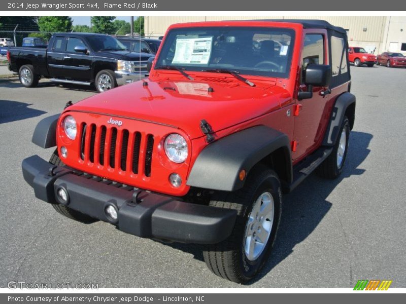 Flame Red / Black 2014 Jeep Wrangler Sport 4x4