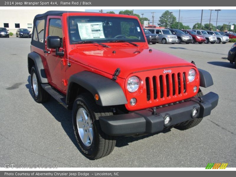 Flame Red / Black 2014 Jeep Wrangler Sport 4x4