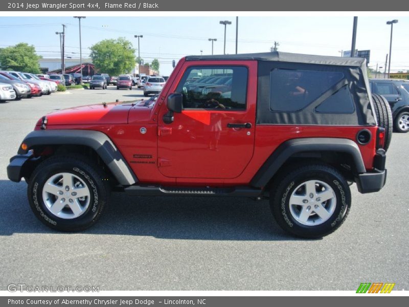 Flame Red / Black 2014 Jeep Wrangler Sport 4x4