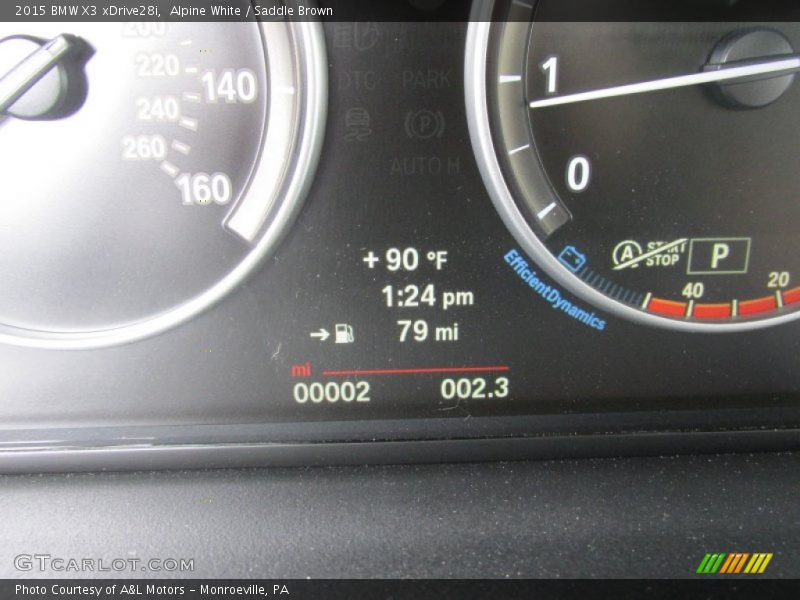 Alpine White / Saddle Brown 2015 BMW X3 xDrive28i
