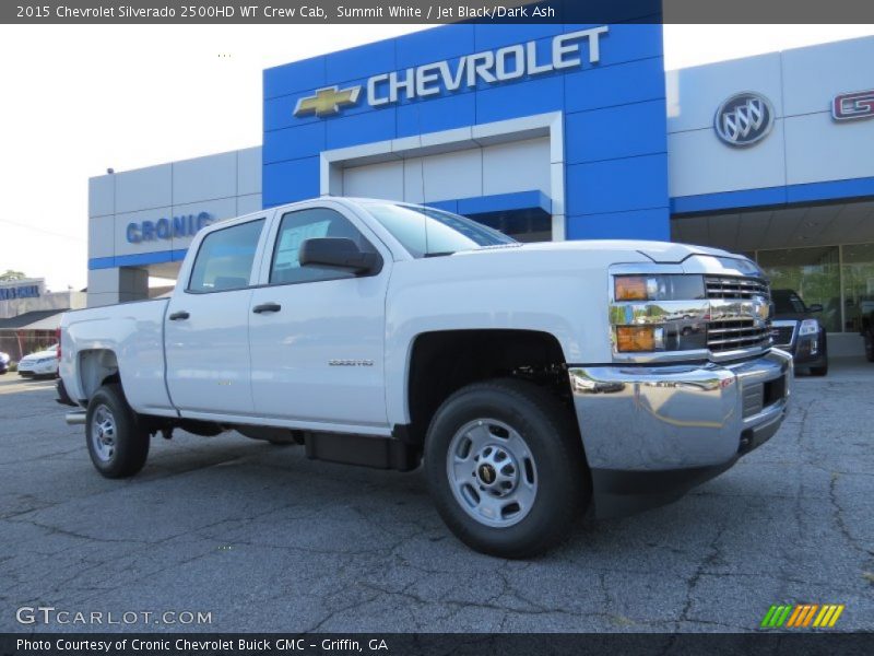 Summit White / Jet Black/Dark Ash 2015 Chevrolet Silverado 2500HD WT Crew Cab