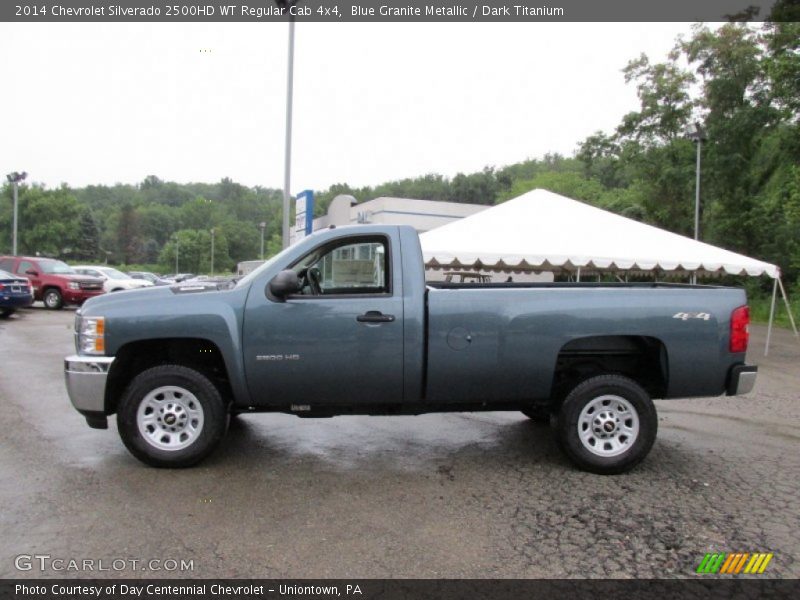 Blue Granite Metallic / Dark Titanium 2014 Chevrolet Silverado 2500HD WT Regular Cab 4x4
