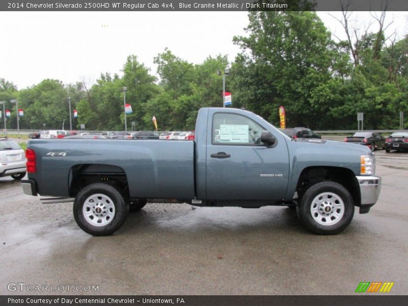 Blue Granite Metallic / Dark Titanium 2014 Chevrolet Silverado 2500HD WT Regular Cab 4x4