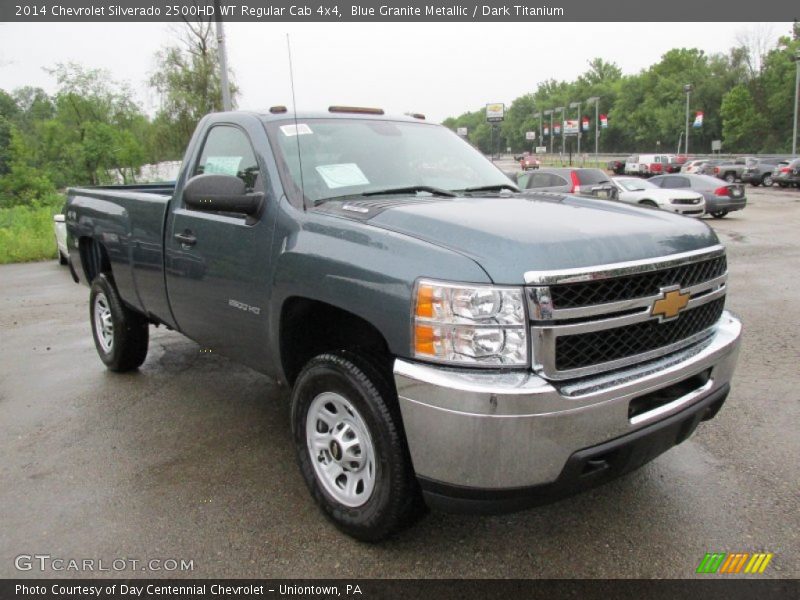 Blue Granite Metallic / Dark Titanium 2014 Chevrolet Silverado 2500HD WT Regular Cab 4x4