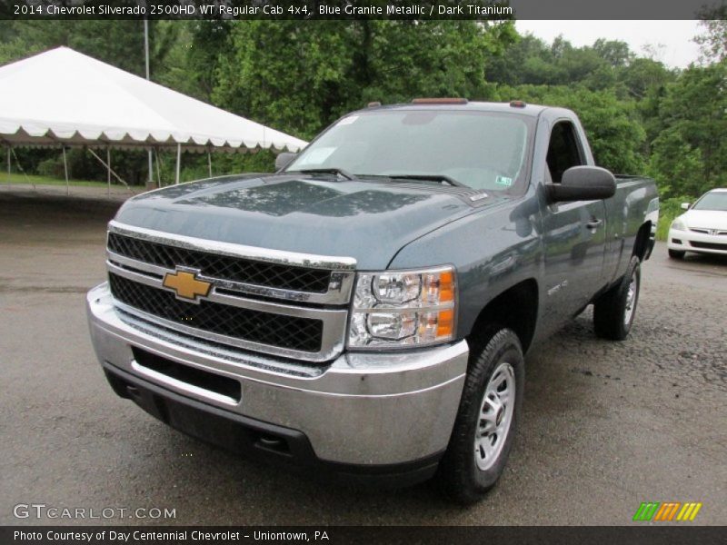 Blue Granite Metallic / Dark Titanium 2014 Chevrolet Silverado 2500HD WT Regular Cab 4x4