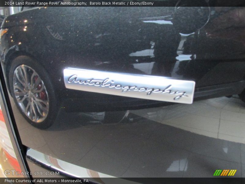 Barolo Black Metallic / Ebony/Ebony 2014 Land Rover Range Rover Autobiography