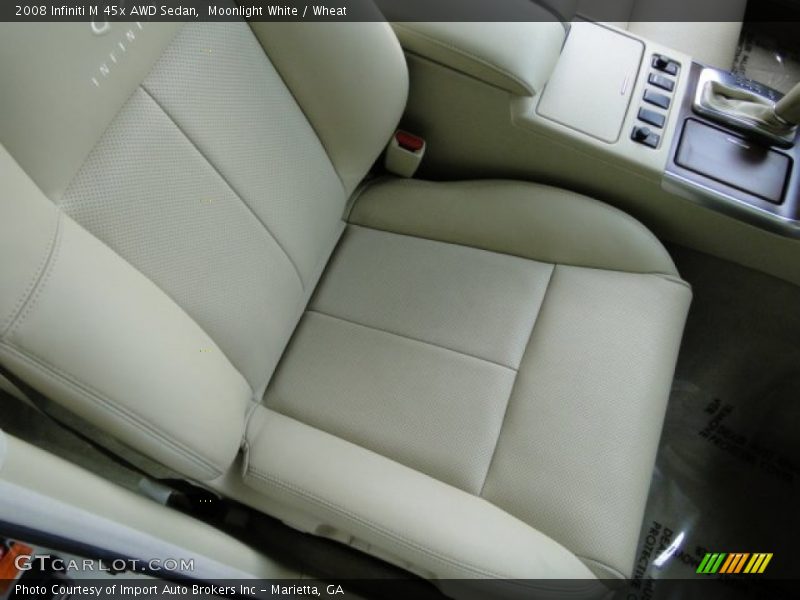 Moonlight White / Wheat 2008 Infiniti M 45x AWD Sedan