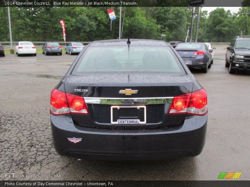 Blue Ray Metallic / Jet Black/Medium Titanium 2014 Chevrolet Cruze LS