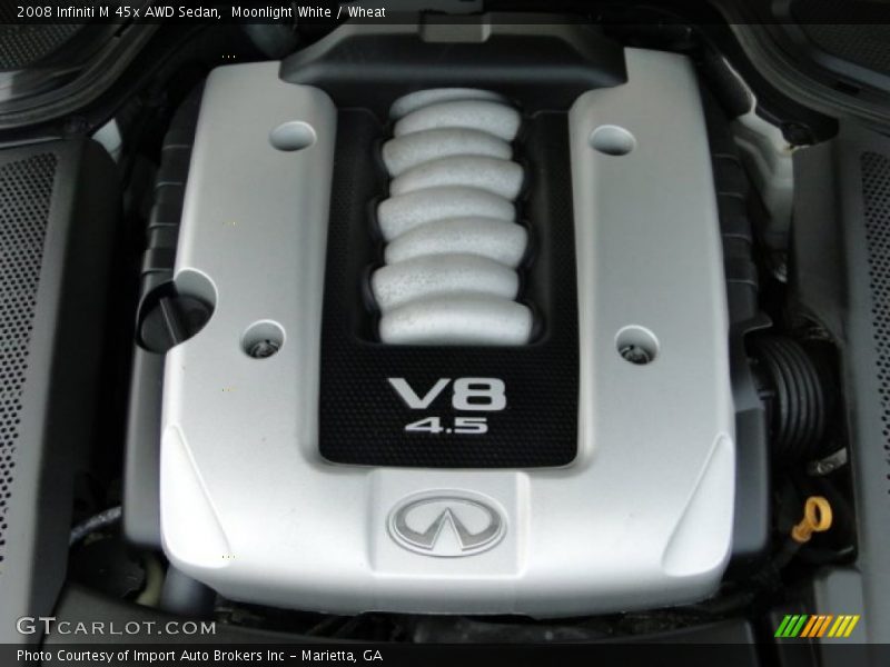 Moonlight White / Wheat 2008 Infiniti M 45x AWD Sedan