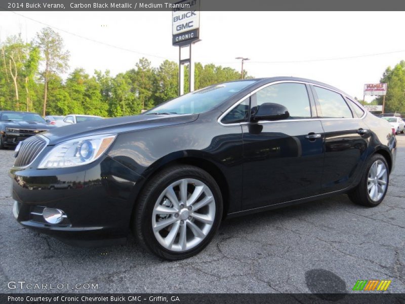 Carbon Black Metallic / Medium Titanium 2014 Buick Verano