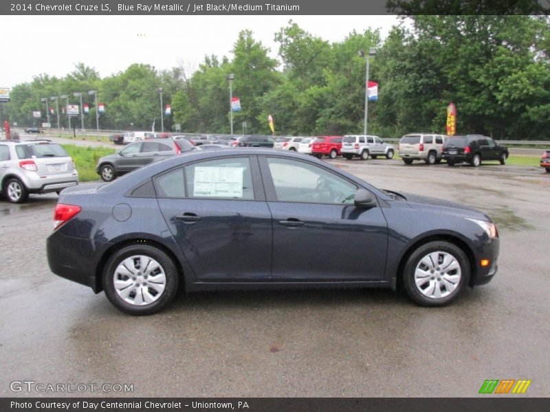 Blue Ray Metallic / Jet Black/Medium Titanium 2014 Chevrolet Cruze LS