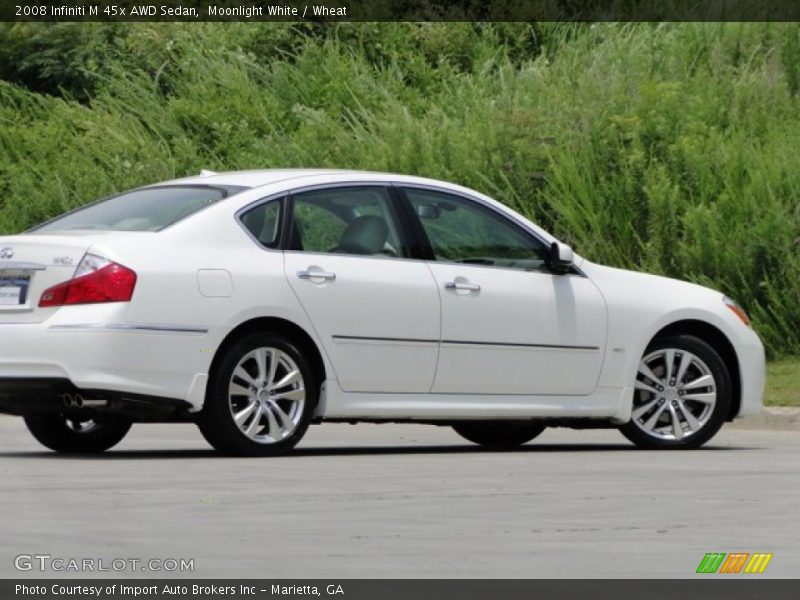 Moonlight White / Wheat 2008 Infiniti M 45x AWD Sedan