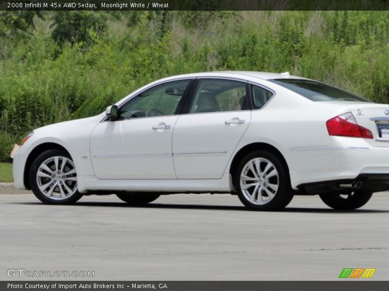 Moonlight White / Wheat 2008 Infiniti M 45x AWD Sedan