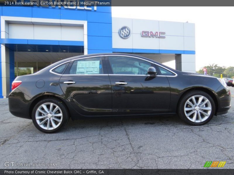 Carbon Black Metallic / Medium Titanium 2014 Buick Verano