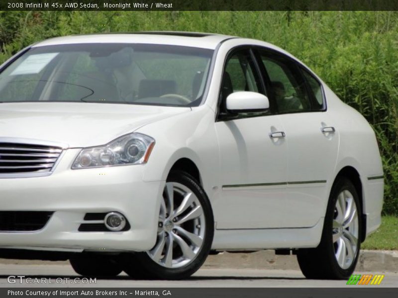 Moonlight White / Wheat 2008 Infiniti M 45x AWD Sedan