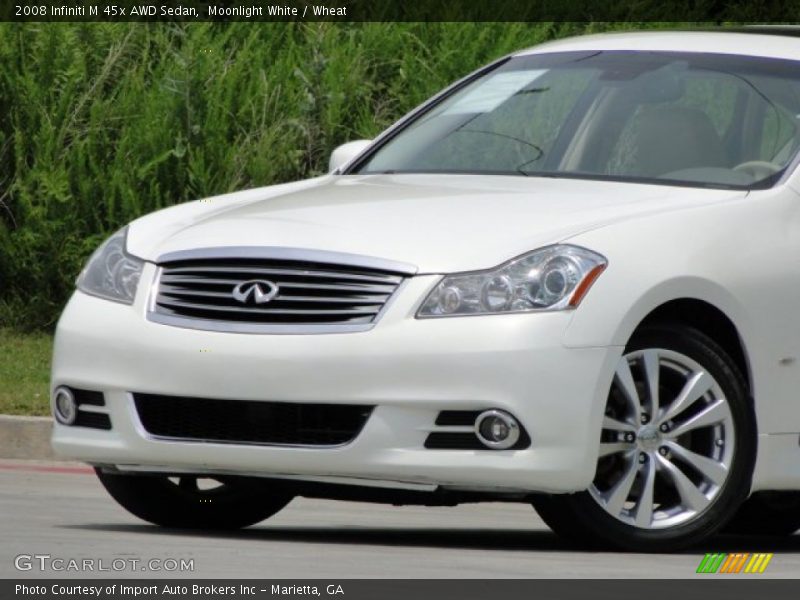 Moonlight White / Wheat 2008 Infiniti M 45x AWD Sedan