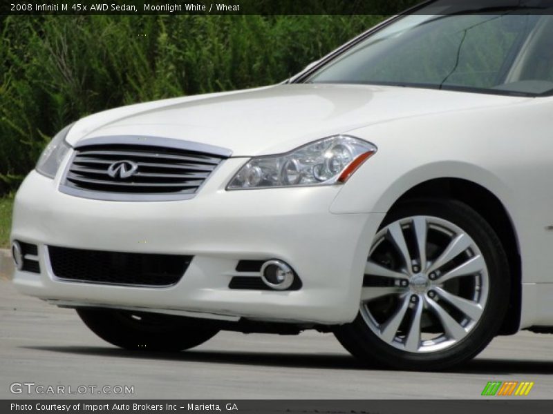 Moonlight White / Wheat 2008 Infiniti M 45x AWD Sedan
