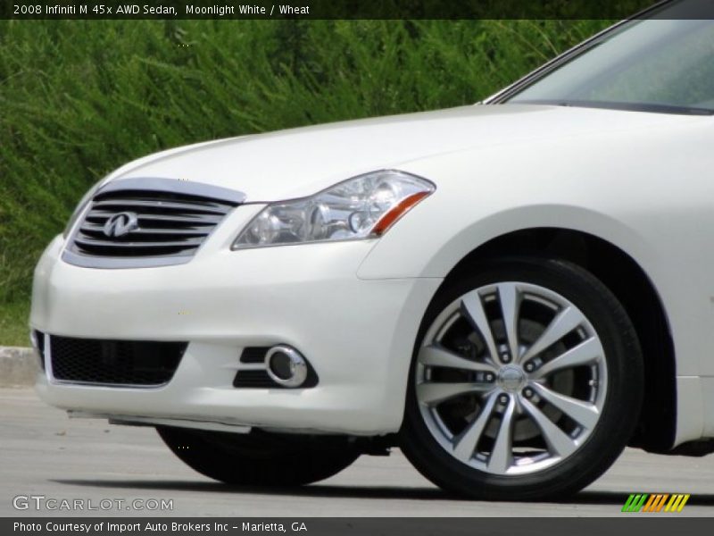 Moonlight White / Wheat 2008 Infiniti M 45x AWD Sedan