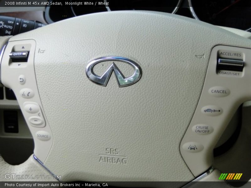 Moonlight White / Wheat 2008 Infiniti M 45x AWD Sedan