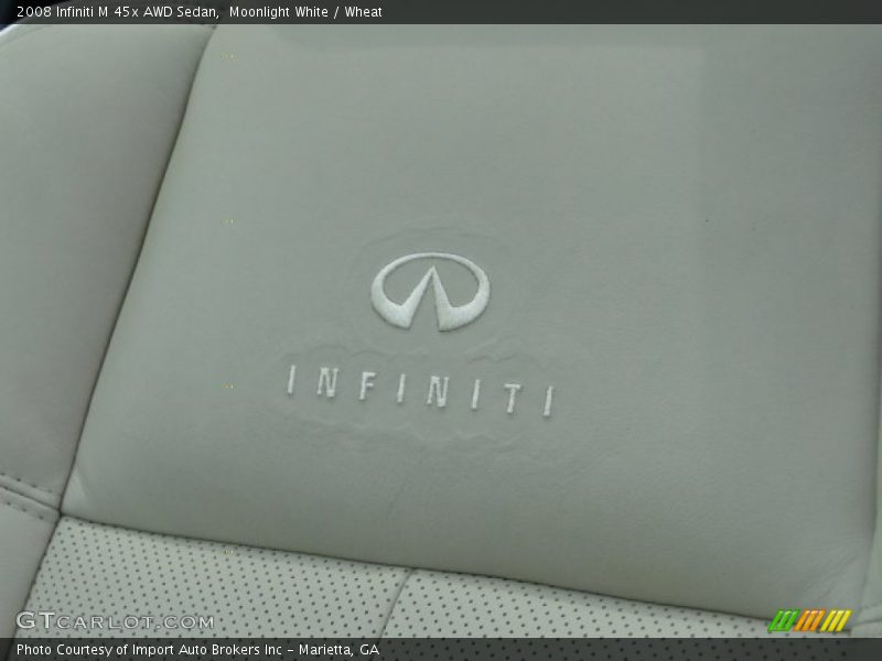 Moonlight White / Wheat 2008 Infiniti M 45x AWD Sedan