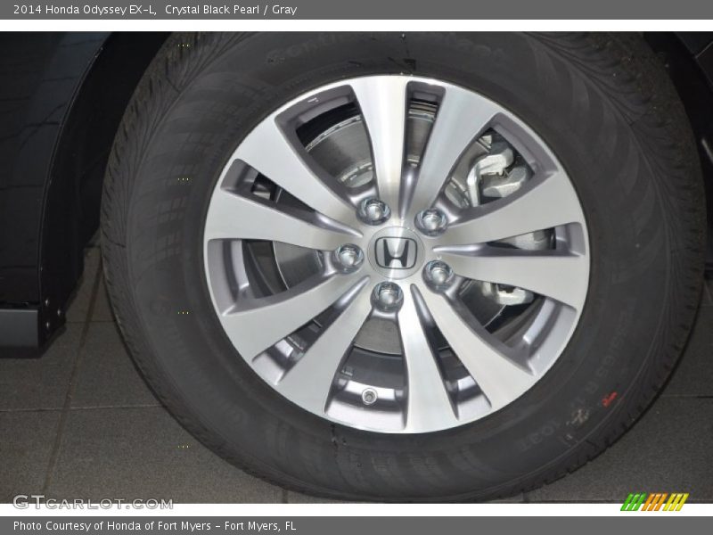 Crystal Black Pearl / Gray 2014 Honda Odyssey EX-L