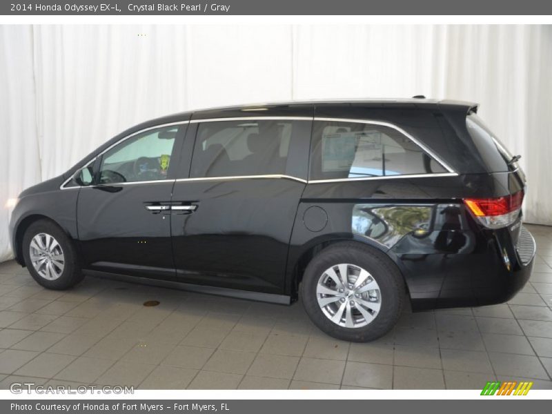 Crystal Black Pearl / Gray 2014 Honda Odyssey EX-L