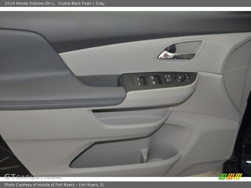 Crystal Black Pearl / Gray 2014 Honda Odyssey EX-L