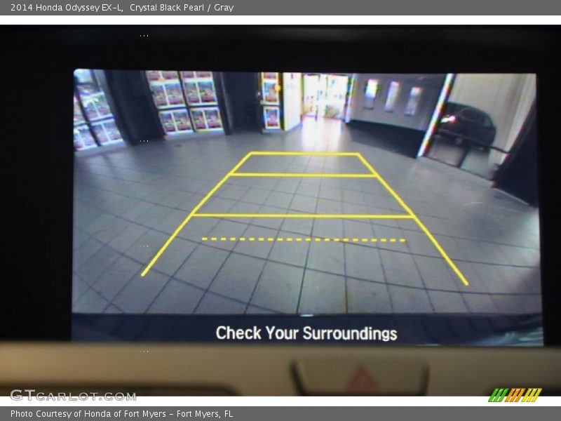 Crystal Black Pearl / Gray 2014 Honda Odyssey EX-L